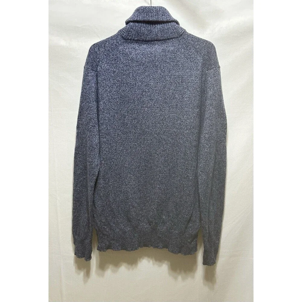 J. Crew Mens Large Wool Blue Shawl‎ Collar Two Button Sweater